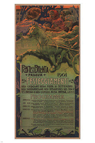 ponte di brenta VINTAGE AD POSTER by E. Paggiaro italy 1901 24X36 hot new