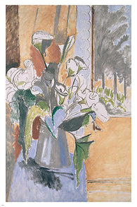 Henri Matisse BOUQUET OF FLOWERS ON A VERANDA Fine Art Painting Poster 24X36