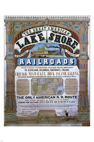 lake shore railroads VINTAGE AD POSTER united states 1855 24X36 TOP QUALITY
