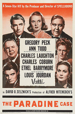 Hitchcock's The Paradine Case MOVIE POSTER James Stewart Ann Todd 24X36
