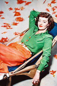 BETTE DAVIS PUBLICITY STILL poster lounging colorful DRAMATIC rare 24X36