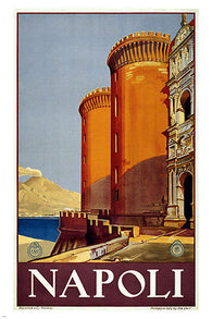 Napoli Italy Vintage Travel Poster CLASSIC ARCHITECTURE 24X36 exotic