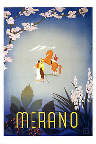 Vintage Merano TRAVEL POSTER 24X36 COLLECTORS