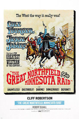 The Great Northfield Minnesota Raid MOVIE POSTER Cliff Robertson 24X36 WEST