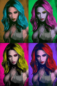 CELEBRITY singer BEYONCE multiple image POP ART POSTER high STYLE 24X36 hot