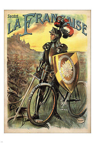 La Française BICYCLE TIRE COMPANY Vintage AD Poster FRANCE 24X36 HOT