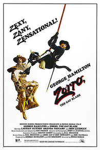 ZORRO the gay BLADE movie poster GEORGE HAMILTON sexy ZANY alternative 24X36
