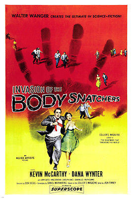 1956 original INVASION of the BODY snatchers movie poster SCI-FI rare 24X36