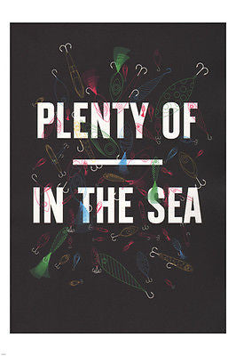 plenty of -----  in the sea vintage ART poster 24X36  prized RARE ART