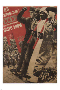 LONG LIVE THE USSR Vintage Poster G G Klutsis Soviet Union 1931 24X36 RARE