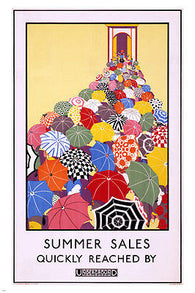 UNDERGROUND LONDON TRANSPORT 1925 historic vintage poster 24X36 COLLECTORS!