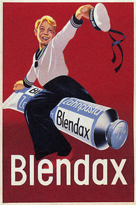 Blendax Vintage Ad Poster Germany 1938 24X36 Collectors Rare TOP QUALITY