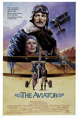 THE AVIATOR movie poster christopher REEVE rosanna ARQUETTE airplane 24X36