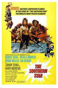 the SOUTHERN STAR movie poster URSULA ANDRESS GEORGE SEGAL adventure 24X36