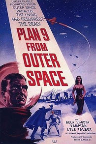 plan 9 from outer space MOVIE poster BELA LUGOSI VAMPIRA spooky sci-fi 24X36