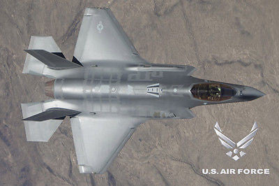 US AIR FORCE POSTER F35 Amazing Shot F-35 - 3 - RARE HOT NEW 24x36