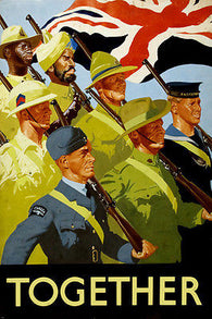 UNITY OF STRENGTH TOGETHER british EMPIRE servicemen POSTER new 24X36