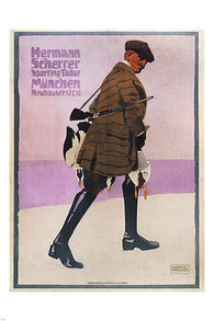 HERMANN SCHERRER vintage ad poster ludwig hohlwein GERMANY 1907 24X36 new