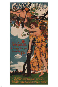 conegliano jubilee VINTAGE AD POSTER G. Talamini ITALY 1902 24X36 EXCELLENT