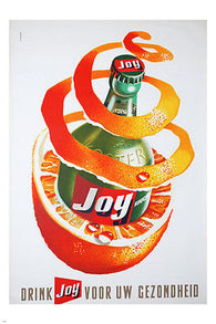 DRINK JOY vintage poster 24X36 ORANGE PEEL classic HOT NEW rare