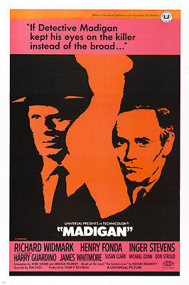 MADIGAN movie poster richard widmark henry fonda 24X36 DETECTIVE romance