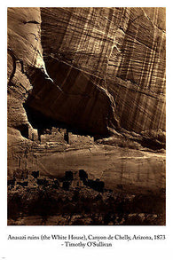 TIMOTHY O'SULLIVAN anasazi ruins 1873 photo poster CANYON DE CHELLY 24X36