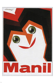 manil soap VINTAGE AD POSTER achille mauzan italy 1927 24X36 cool art RARE