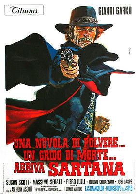 movie poster LIGHT THE FUSE SARTANA IS COMING western GIANNI GARKO 24X36
