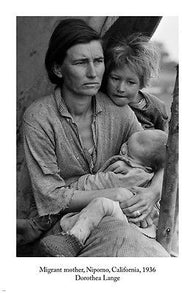 Dorothea Lange, Migrant Mother photography POSTER 24x36 NIPOMA CA 1936