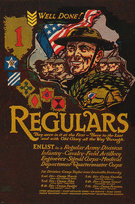 REGULARS vintage ad poster FIRST TO LAST and OLD GLORY collectors 24X36 ART