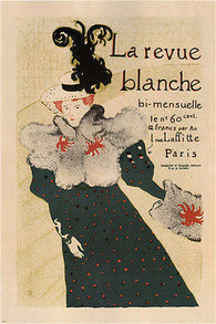 the REVUE BLANCHE vintage ad poster TOULOUSE-LAUTREC france 1895 24X36 NEW