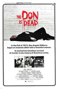 the DON is DEAD movie poster ANTHONY QUINN murder MAYHEM historic 24X36