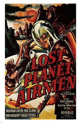 lost planet airmen MOVIE POSTER Fred C. Brannon director 1951 sci-fi 24X36
