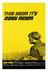 EASY RIDER movie poster CLASSIC DENNIS HOPPER PETER FONDA biker story 24X36