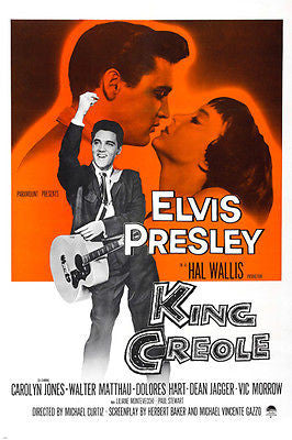 ELVIS PRESLEY king creole movie poster CAROLYN JONES dance music hot 24x36