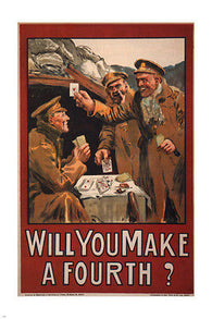 WILL YOU MAKE A FOURTH vintage war poster IRELAND1915 24X36 patriotic RARE!
