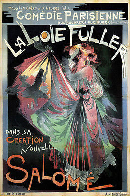Salomé vintage theatrical poster George de Feure France 24X36 1895 Unique