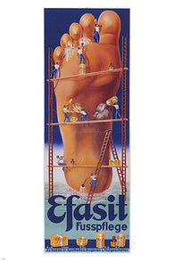 Efasit Fusspflege VINTAGE AD POSTER Germany 1938 24X36 Collectors TOP QUALITY