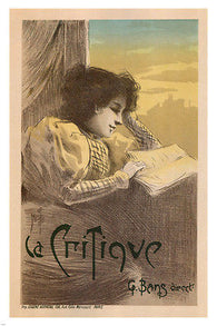 Newspaper La Critique VINTAGE AD POSTER Misti France 1896 24x36 Unique