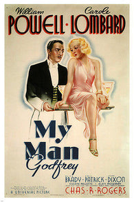 My man Godfrey by Gregory La Cava  MOVIE POSTER1936 24X36 Hot New Prized