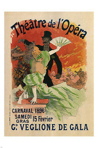 Carnival 1896 VINTAGE AD POSTER Jules Chéret France 24x36 UNIQUE prized hot