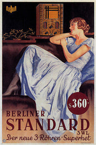 berliner STANDARD vintage AD TRAIN POSTER AUSTRIA 1933 24X36 prized  HOT new
