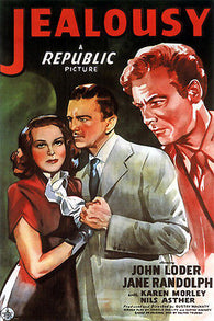 FILM NOIR movie poster JEALOUSY jane RANDOLPH john LODER dramatic 24X36