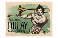 MARGUERITE DUFAY PERFORMING vintage 1894 poster L ANQUETIN france 24X36 rare