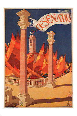 CESENATICO vintage travel poster GIOVANNI GUERRINI italy 1927 24X36 prized