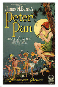 Peter Pan by Herbert Brenon 1924 MOVIE POSTER fantasy 24X36 HOT NEW RARE