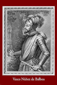 VASCO BALBOA SPANISH EXPLORER poster ARMOR LOOKING BACK rare 24X36