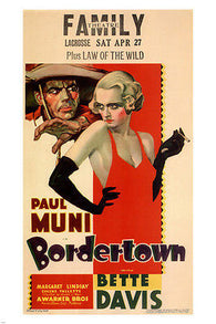 archie mayo's BORDERTOWN  movie POSTER bette DAVIS 1935 SEDUCTIVE 24X36 hot
