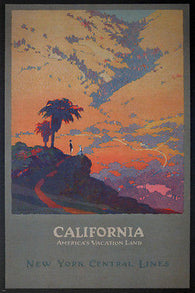 California America's Vacation Land Vintage Ad Poster J Brubaker 1926 24X36