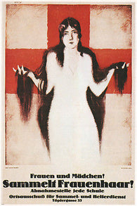 collect combed-out WOMEN'S HAIR poster jupp WIERTZ germany 1918 24X36